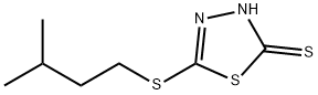 5-(3-메틸-부틸설파닐)-[1,3,4]티아디아졸-2-티올 구조식 이미지