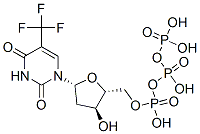 5-trifluoromethyl-2'-deoxyuridine 5'-triphosphate Structure