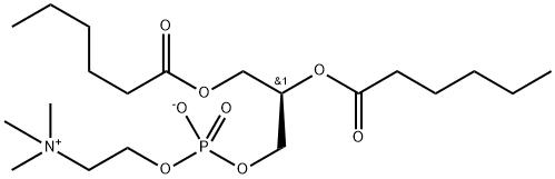 1,2-DIHEXANOYL-SN-GLYCERO-3-PHOSPHOCHOLINE Structure