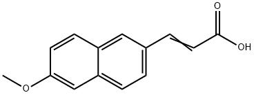 (2E)-3-(6-METHOXY-2-NAPHTHYL)ACRYLIC ACID Structure