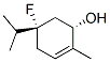 2-Cyclohexen-1-ol,5-fluoro-2-methyl-5-(1-methylethyl)-,(1S,5S)-(9CI) 구조식 이미지