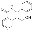 3-(2-Hydroxyethyl)-N-(phenylmethyl)-4-pyridinecarboxamide Structure