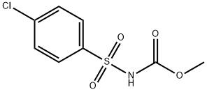 methyl (4-chlorophenyl)sulfonylcarbamate Structure