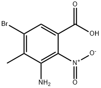 2-NITRO-3-AMINO-4-METHYL-5-BROMOBENZOIC ACID 구조식 이미지