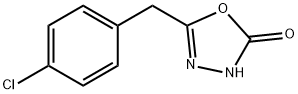 5-[(4-Chlorophenyl)methyl]-1,3,4-oxadiazol-2-ol 구조식 이미지