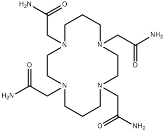 1,4,8,11-Tetrakis(aminocarbonylmethyl)-1,4,8,11-tetraazacyclotetradecane Structure