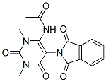 Acetamide,  N-[5-(1,3-dihydro-1,3-dioxo-2H-isoindol-2-yl)-1,2,3,6-tetrahydro-1,3-dimethyl-2,6-dioxo-4-pyrimidinyl]- Structure