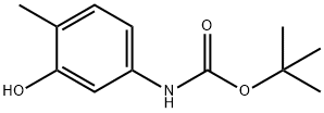 tert-butyl 3-hydroxy-4-methylphenylcarbamate Structure