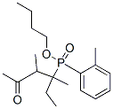 포스핀산,(1-에틸-1,2-디메틸-3-옥소부틸)(메틸페닐)-,부틸에스테르 구조식 이미지