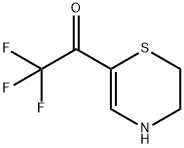 Ethanone, 1-(3,4-dihydro-2H-1,4-thiazin-6-yl)-2,2,2-trifluoro- (9CI) Structure