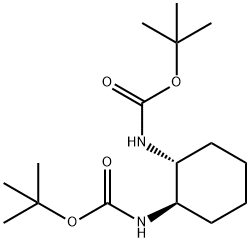 (1R,2R)-N,N''-BIS-BOC-CYCLOHEXANE-1,2-DIAMINE Structure