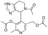 1H-Imidazo[4,5-c]pyridine,  5-acetyl-4-[3-(acetyloxy)-5-[(acetyloxy)methyl]-2-methyl-4-pyridinyl]-4,5,6,7-tetrahydro-  (9CI) Structure