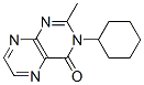 3-Cyclohexyl-2-methyl-4(3H)-pteridinone Structure