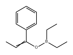 Diethyl[(1-phenyl-1-propenyl)oxy]borane Structure