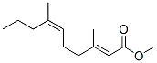 (2E,6Z)-3,7-Dimethyl-2,6-decadienoic acid methyl ester Structure