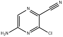 5-AMINO-3-CHLOROPYRAZINE-2-CARBONITRILE Structure