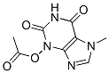 3-아세틸옥시-7-메틸크산틴 구조식 이미지