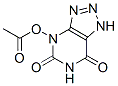 4-(Acetyloxy)-1H-1,2,3-triazolo[4,5-d]pyrimidine-5,7(4H,6H)-dione 구조식 이미지