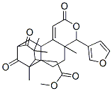 4-(3-Furyl)-4,4a,5,6,6a,7,8,9,10,11,12,12a-dodecahydro-4a,7,9,9-tetramethyl-2,10,13-trioxo-7,11-methano-2H-cycloocta[f][2]benzopyran-8-acetic acid methyl ester 구조식 이미지