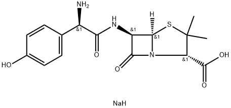 Amoxicillin sodium 구조식 이미지