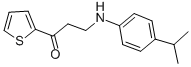 3-(4-ISOPROPYLANILINO)-1-(2-THIENYL)-1-PROPANONE Structure