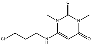 6-[(3-chloropropyl)amino]-1,3-dimethyluracil  구조식 이미지