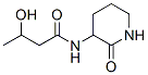 3-Hydroxy-N-(2-oxopiperidin-3-yl)butanamide Structure