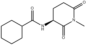 Cyclohexanecarboxamide, N-[(3S)-1-methyl-2,6-dioxo-3-piperidinyl]- (9CI) Structure