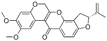 (2R)-2-Isopropenyl-8,9-dimethoxy-1,2-dihydro[1]benzopyrano[3,4-b]furo[2,3-h][1]benzopyran-6(12H)-one 구조식 이미지