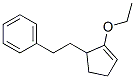 Benzene, [2-(2-ethoxy-2-cyclopenten-1-yl)ethyl]- (9CI) Structure