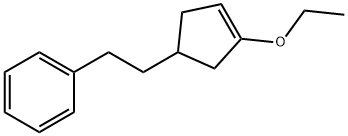 Benzene, [2-(3-ethoxy-3-cyclopenten-1-yl)ethyl]- (9CI) Structure