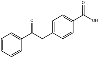 4-(2-OXO-2-PHENYLETHYL)벤조산 구조식 이미지