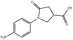 1-(4-AMINOPHENYL)-5-OXOPYRROLIDINE-3-CARBOXYLIC ACID Structure