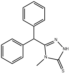 5-benzhydryl-4-Methyl-4H-1,2,4-triazole-3-thiol 구조식 이미지