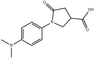 1-(4-DIMETHYLAMINO-PHENYL)-5-OXO-PYRROLIDINE-3-CARBOXYLIC ACID Structure
