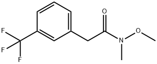 N-METHOXY-N-METHYL-2-(3-(TRIFLUOROMETHYL)PHENYL)ACETAMIDE Structure