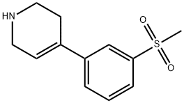 4-[3-(Methylsulfonyl)phenyl]-1,2,3,6-tetrahydropyridine Structure