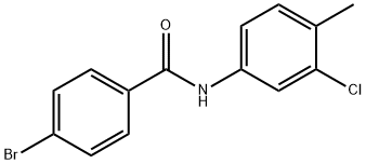 4-bromo-N-(3-chloro-4-methylphenyl)benzamide Structure