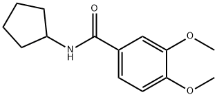 벤즈아미드,N-시클로펜틸-3,4-디메톡시-(9CI) 구조식 이미지