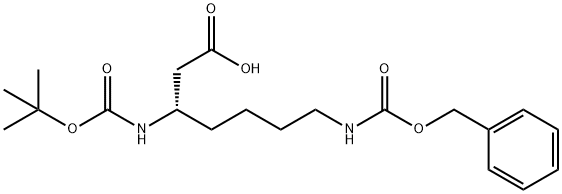 BOC-L-BETA-HOMOLYSINE(CBZ) Structure