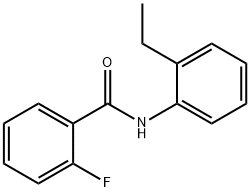 N-(2-ethylphenyl)-2-fluorobenzamide Structure