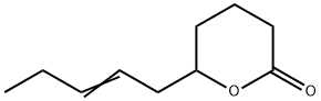 2H-PYRAN-2-ONE, TETRAHYDRO-6-(2-PENTENYL) 구조식 이미지
