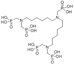 Bis(hexamethylenetriaminepenta(methylenephosphonic acid)) 구조식 이미지