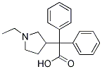 2-(1-ethylpyrrolidin-3-yl)-2,2-diphenylacetic acid Structure