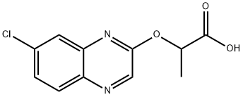 Propanoic acid, 2-[(7-chloro-2-quinoxalinyl)oxy]- Structure