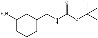 (t-부톡시)-N-[(3-아미노시클로헥실)메틸]카르복사미드 구조식 이미지