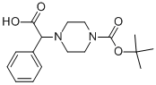 2-(4-Boc-Piperazinyl)-2-phenylacetic acid 구조식 이미지