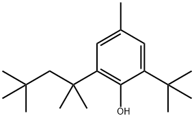 2-(1,1-Dimethylethyl)-4-methyl-6-(1,1,3,3-tetramethylbutyl)phenol 구조식 이미지