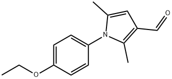 1-(4-ETHOXY-PHENYL)-2,5-DIMETHYL-1H-PYRROLE-3-CARBALDEHYDE 구조식 이미지