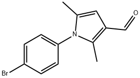 1-(4-BROMO-PHENYL)-2,5-DIMETHYL-1H-PYRROLE-3-CARBALDEHYDE 구조식 이미지